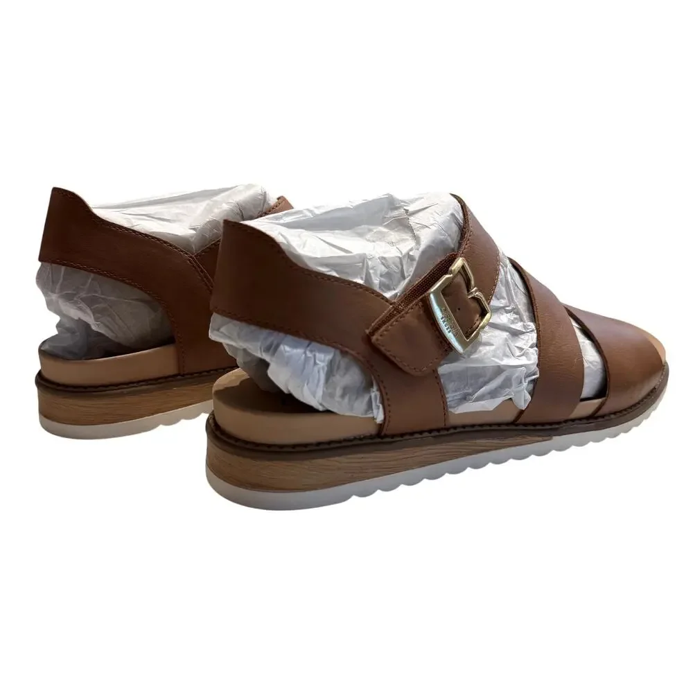 Dr. Scholl's Women's Island-Glow Strappy Sandals in Honey, Size 9